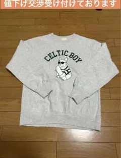 【レイト様用】Beams Celtic Boy プリントスウェット グレー M