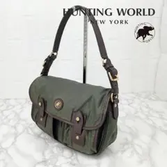 HUNTING WORLD ハンティングワールド ショルダーバッグ カーキのサムネイル