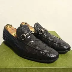 希少　GUCCI　ホースビットローファー　ヨルダーン　DIY　オーストリッチ　7