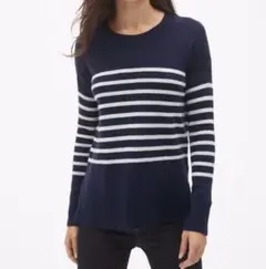 GAP ストライプ クルーネック プルオーバー チュニックセーター　S