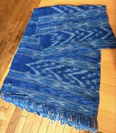 うさとの服 麻綿 大判ストール 藍染 草木染め 絣 usaato ウサト うさとの服 麻綿 大判ストール 藍染 草木染め 絣 usaato ウサト - メルカリ