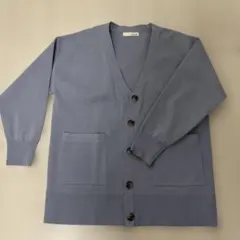 SHOO la RUE ボタン付きブルーグレーのカーディガン サイズF