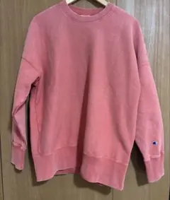 Champion クルーネック トレーナー リバースウィーブ ピンク　鬼フェード