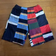 マルチカラー ストライプ ハーフパンツ