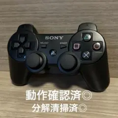 動作確認済◎プレステ3DUALSHOCK 3 ワイヤレスコントローラーブラック⑥