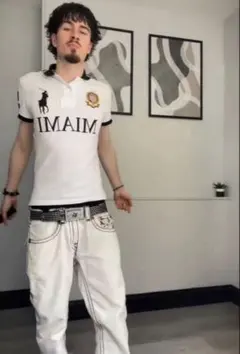 【希少】true religion billy super t ホワイトswag
