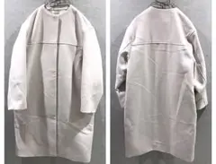 FRAY I.D ノーカラー オーバーコート グレー フリー