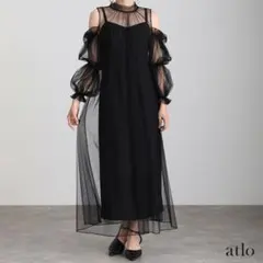 atlo Aラインチュールセットドレス