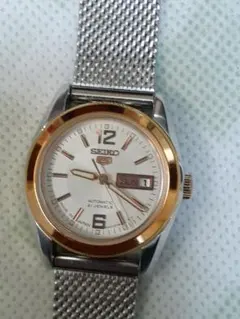 SEIKO 5 自動巻き時計 21石 メッシュベルトのサムネイル