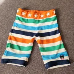 ミキハウス　男の子用カラフルストライプ水着