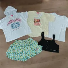 新品ラブラビ含む　160 女の子　Tシャツ　まとめ