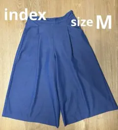 index インデックス　レディース　ガウチョパンツ　フレアーワイドパンツ　M