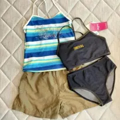 【最終価格】SOMETHING セパレート水着 4点セット ショートパンツ