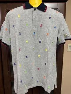 BEAMS スカル刺繍ポロシャツ　サイズM