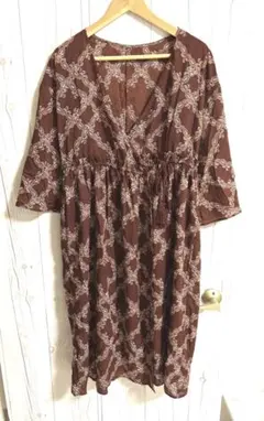 FREE'S MART 2way ペイズリー柄 7分袖 ロング カーディガン