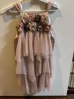 フラワー装飾ティアードドレス　130相当