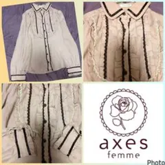 axes femme シフォンシャツ フリル レース 森ガール フェアリーコア