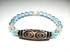 龍眼天珠/ブルートパーズ