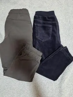 子供　ズボン　２点セット　110　裏起毛／コーデュロイ