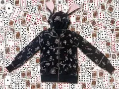 アリス・イン・ワンダーランド パーカー うさ耳 不思議の国のアリス ゴシック