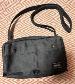美品　PORTER ブラック ショルダーバッグ　スモーキー