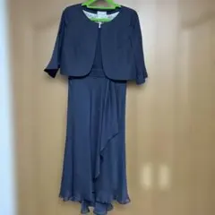 ネイビー ドレスとジャケット セット