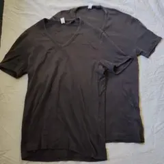 G-STAR RAW Vネック Tシャツ 2枚セット Lサイズ　中古品　黒のサムネイル