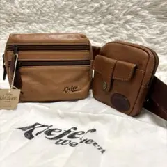 新品未使用品★Kiefer western ボディバック レザー ウエストポーチ