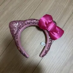 キティちゃんカチューシャ ピンク スパンコール