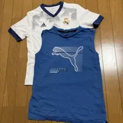 アディダスプーマTシャツ2枚セット！150160adidas PUMA