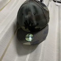 NEWERA 59FIFTY キッズ キャップ 迷彩 NYロゴ 48.3cm