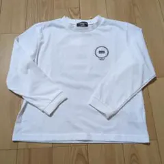 新品☆コムサイズム　白　サークルプリント長袖Tシャツ120㎝