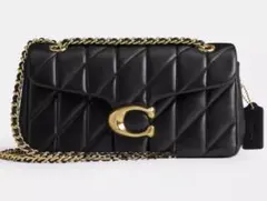 coach コーチ タビー ショルダーバッグ キルティング　ブラック CP150