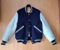 McCOY‼️スタジャン ネイビー/ホワイト サイズ38‼️オールドスタジャン‼️ McCOY‼️スタジャン ネイビー/ホワイト サイズ38‼️オールドスタジャン