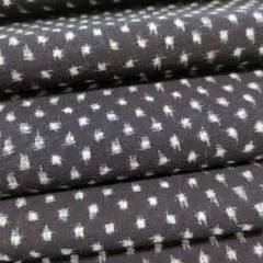 藍染古布綿　雪ん子絣　久留米絣　絣着物リメイク　古布はぎれ D-1