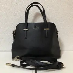 kate spade ブラック ハンドバッグ　ショルダーバッグ　黒　ブラック