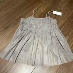 グレー　フリルビスチェ