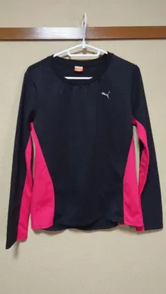 ★新品同様★Puma 長袖 サイズM トップス ネイビー/ピンク