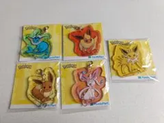 限定 ポケモン ファミマ イーブイ ポケポケ アクリルキーホルダー 5種セット