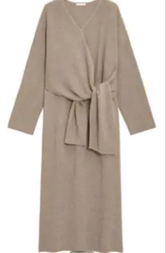 GUフロントリボンニットワンピース