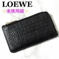 未使用級✨LOEWE ロエベ リピートアナグラム フラグメントケース ブラック