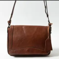 リゼッタ ルタナージュ バンドリエール ショルダーバッグ ブラウン レザー 牛革