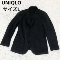 ユニクロ コンフォートジャケット スリムフィット サイズL ブラック