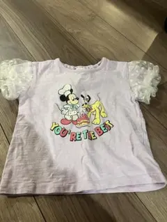 Disney ミッキー＆プルート パフスリーブTシャツ95cmのサムネイル
