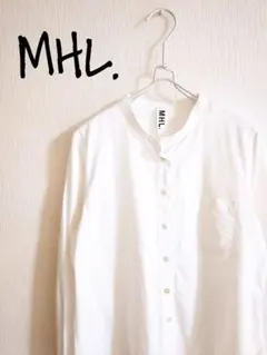□美品近年MHL.マーガレットハウエルコットンリネンプルオーバー