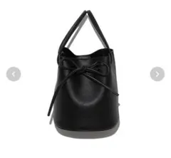 【新品未使用】SNIDEL 黒 ショルダーリボンバッグ タグ付き