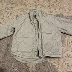 H&M キルティングジャケット ライトグレー