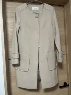 ロイヤルパーティー　ロングコート　ノーカラーコート