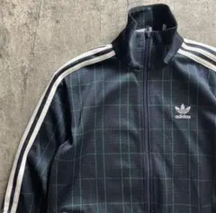 【特別価格】adidas アディダス　希少チェック　トラックジャケット　ジャージ