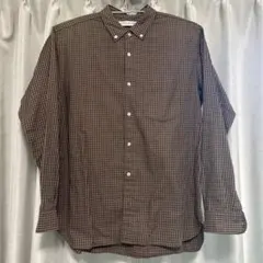 UNITED ARROWS ブラウンチェック 長袖シャツ M